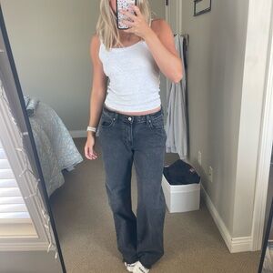Abercrombie & Fitch Dark Gray Flare Jeans